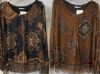 Obrazek Bluzka elegancka BOHO2 jedwab od XXS do M Włochy