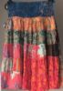 Obrazek Spódnica midi BOHO P1 Patchwork jedwab naturalny Italy