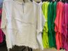 Obrazek Komplet len Aqua&Limone skosy "szarpane" Włochy