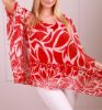 Obrazek Bluzka elegancka BAT ornament jedwab XS/S - 50/52 Włochy