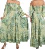 Obrazek Sukienka maxi BOHO G2 z jedwabiu naturalnego XS/S- S/M Włochy