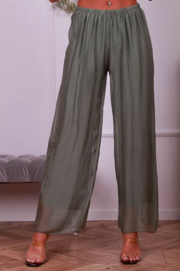 Obrazek Spodnie eleganckie długie jedwab naturalny XS/S - 42/44 Włochy
