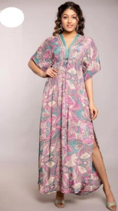 Obrazek Sukienka  maxi BOHO 3.2 jedwab naturalny XXS - 38 Włochy