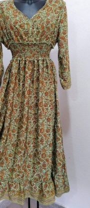 Obrazek Sukienka maxi BOHO 7 z jedwabiu naturalnego Włochy