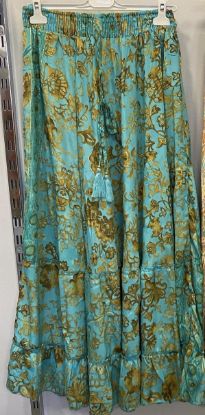 Obrazek Spódnica maxi BOHO 6 z jedwabiu naturalnego  S - 48/50 Włochy