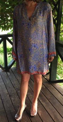 Obrazek Tunika, sukienka tunikowa BOHO 1.1 jedwab naturalny od XS - 40-42 Włochy