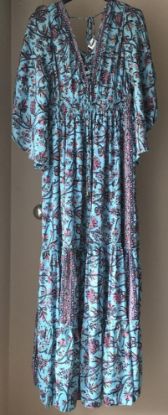 Obrazek Sukienka maxi BOHO 14.3 jedwab naturalny S/M - 44/46 Włochy
