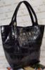 Obrazek Torebka Laura Biaggi kroko typu shopper Włochy