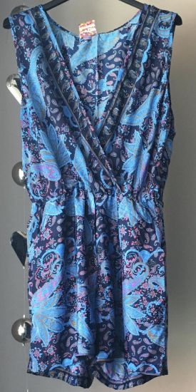 Obrazek Kombinezon krótki BOHO KR1 z jedwabiu naturalnego XS - 40 Włochy