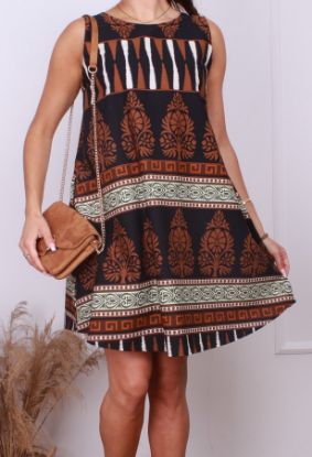 Obrazek Sukienka BOHO mini/midi XXS - 40/42 Włochy