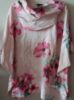 Obrazek Tunika len asymetryczna magnolie M/L - 58/60 Włochy