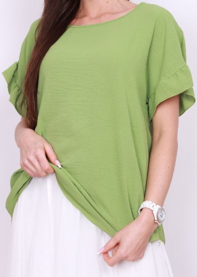 Obrazek Bluzka elegancka z łańcuszkiem na plecach krepa amerykańska  S/M - 46/48 Włochy