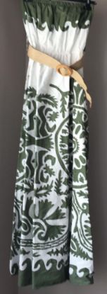 Obrazek Sukienka maxi koktajlowa, wizytowa BOHO ornament XXS - S/M Włochy