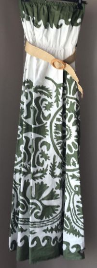 Obrazek Sukienka maxi koktajlowa, wizytowa BOHO ornament XXS - S/M Włochy