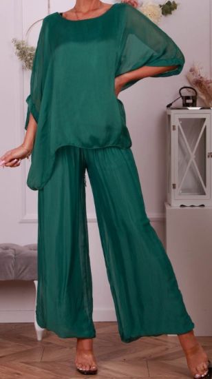 Obrazek Komplet elegancki TORI gładki jedwab UNI od XS/S do 40/42 Włochy