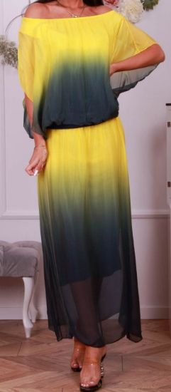 Obrazek Komplet jedwab naturalny ombre bluzka i spódnica XS - 44/46 Włochy