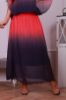 Obrazek Spódnica jedwab naturalny maxi ombre XS/S - 44/46 Włochy