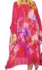 Obrazek Sukienka elegancka BAT midi/maxi Anemon jedwab UNI od S - 50/52 Italy