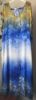 Obrazek Sukienka elegancka VIA maxi ombre stokrotki jedwab UNI SLIM od XXS/XS - M Italy