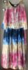 Obrazek Sukienka elegancka LILLY R SLIM OMBRE TERCET midi jedwab XXXS/XXS do XS/S Włochy