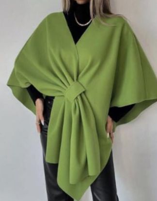 Obrazek Ponczo "szlufka" ciepłe XS/S - 46/48 Włochy