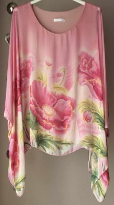 Obrazek Bluzka elegancka BAT MAKI jedwab XS/S - 50/52 Włochy