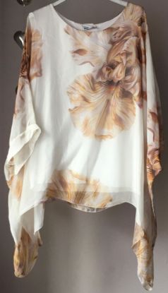 Obrazek Bluzka elegancka BAT IRYS jedwab XS/S - 50/52 Włochy