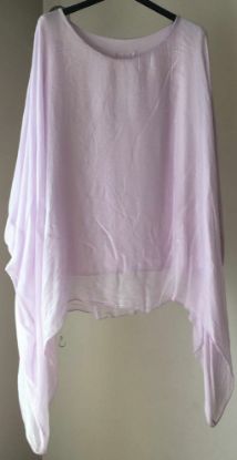 Obrazek Bluzka elegancka BAT gładka jedwab XS/S - 50/52 Włochy