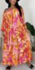 Obrazek Sukienka elegancka maxi hiszpanka KWIATY UNI od 40/42 - 46 Włochy