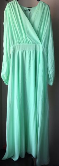 Obrazek Sukienka elegancka koktajlowa, wieczorowa maxi KLEO 2 gładka UNI od M/L do 46 Włochy