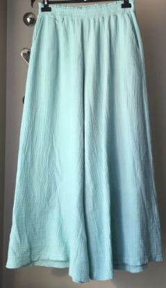Obrazek Spodnie eleganckie KULOTY muślin UNI od M do 44 Włochy