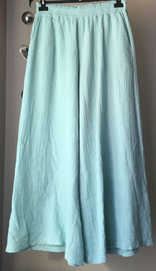 Obrazek Spodnie eleganckie KULOTY muślin UNI od M do 44 Włochy