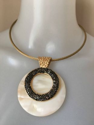 Obrazek Naszyjnik elegancki typu Choker, Princess koła z Włoch