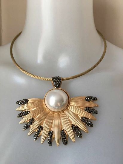 Obrazek Naszyjnik elegancki typu Choker, Princess Słońce z Włoch