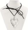 Obrazek Naszyjnik artystyczny Serce podwójne z Włoch
