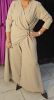 Obrazek Kombinezon elegancki drapowanie bok klamra złota z długim rękawem UNI od 40/42 - 46/48 Włochy